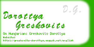 dorottya greskovits business card